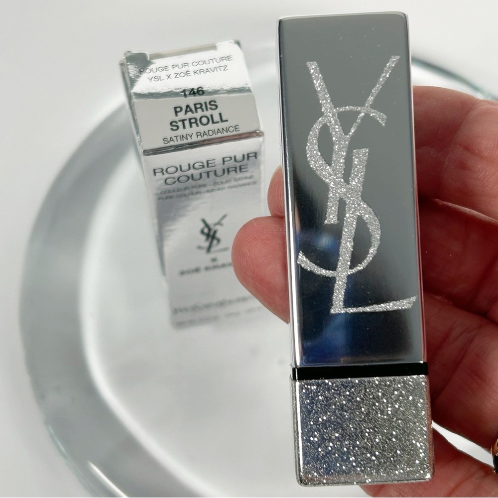 Yves Saint Laurent ×Zoe Kravitz Rouge Pur Couture Lipstick #146 Paris Stroll NEW - Picture 2 of 7